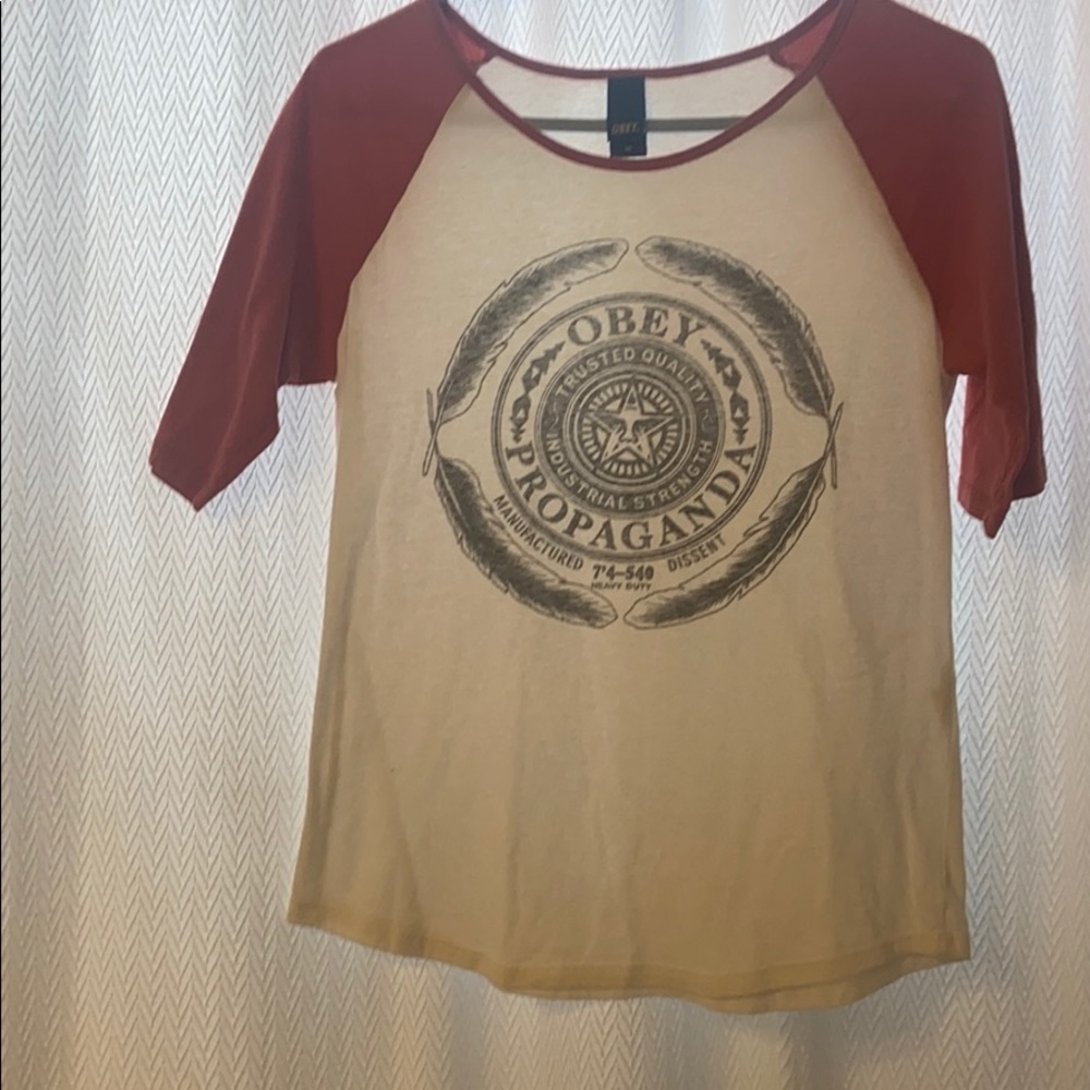 Obey baseball 3/4 length
